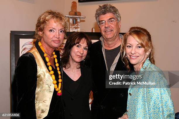 Anne-Laure Lyon, Christine Hachi, John Head and Michael-Ann Rowe attend JANE GANG "Cash Only" jewelry launch hosted by Josh Briggs at May 20 on May...