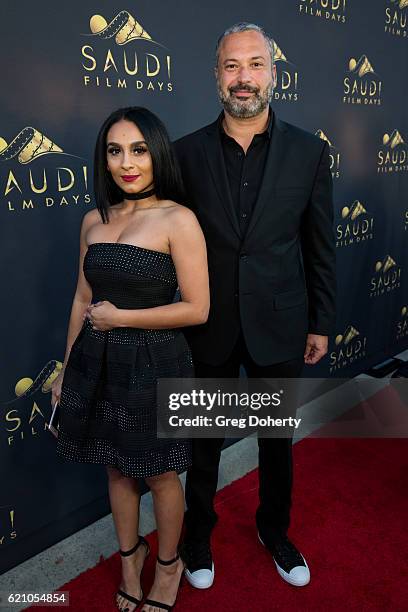 Loura and Ahmed Ahmed arrive for the Saudi Film Days VIP Event at Paramount Studios on November 3, 2016 in Los Angeles, California.