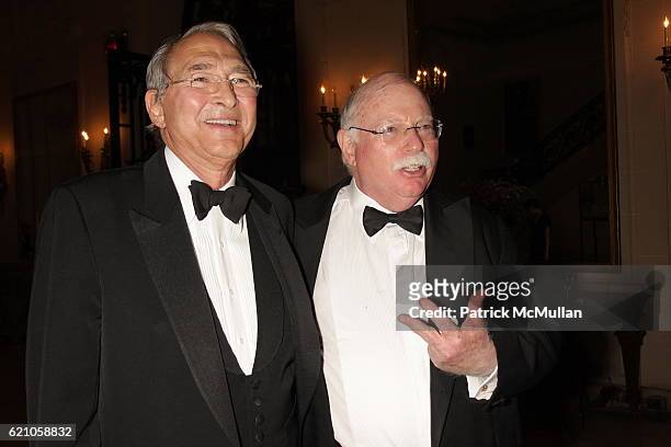 Sheldon Solow and Michael Steinhardt attend Institute of Fine Arts 75th Anniversary Dinner Honoring Shedon H. Solow at Institute of Fine Arts on May...