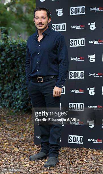 Director Michele Alhaique attends a photocall for 'Solo' tv serie at Villa Borghese on November 4, 2016 in Rome, Italy.