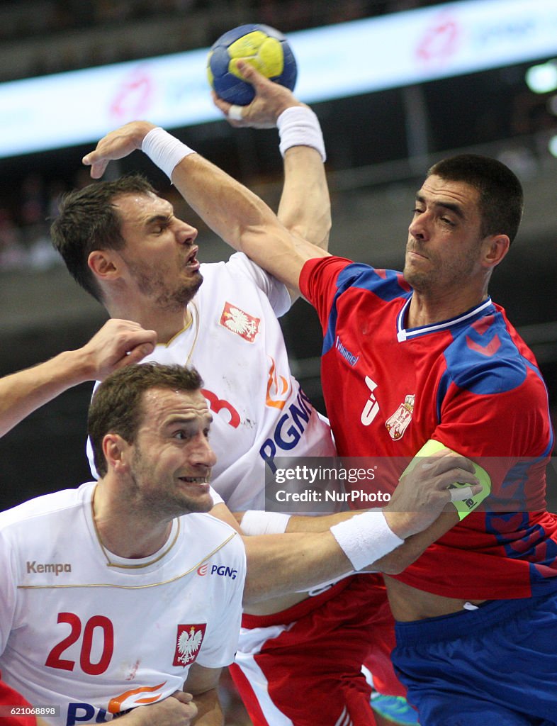 Poland v Serbia - EHF Handball European Championship Qualif