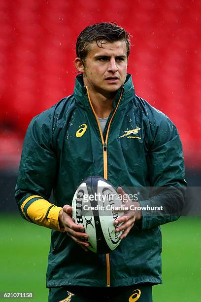 South Africa's Patrick Lambie during the South Africa Captain's Run at Wembley Stadium on November 4, 2016 in London, England.