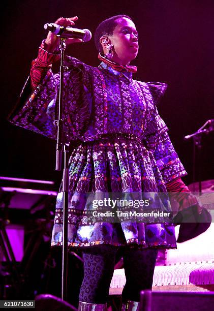 Lauryn Hill performs at Bill Graham Civic Auditorium on November 3, 2016 in San Francisco, California.