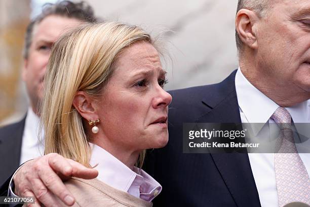 Bridget Anne Kelly, former deputy chief of staff to New Jersey Gov. Chris Christie, reacts after she was found guilty in the Bridgegate trial at the...