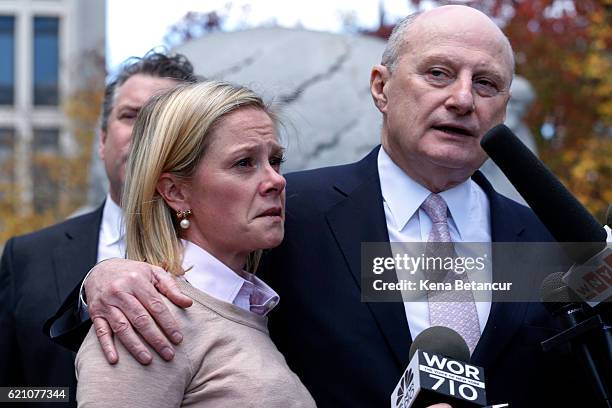 Bridget Anne Kelly, former deputy chief of staff to New Jersey Gov. Chris Christie, reacts after she was found guilty in the Bridgegate trial while...