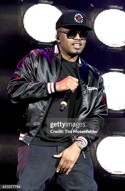 Nas performs at Bill Graham Civic Auditorium on November 3, 2016 in San Francisco, California.