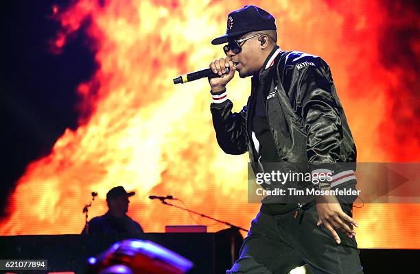 Nas performs at Bill Graham Civic Auditorium on November 3, 2016 in San Francisco, California.