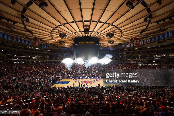 General view of Madison Square Garden before the Memphis Grizzlies game against the New York Knicks on October 29, 2016 in New York City, New York....