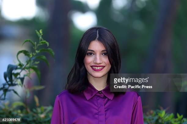 Italian actress Carlotta Antonelli during photocall of new fiction Mediaset "Nome in Codice Solo" directed by Michele Alhaique.