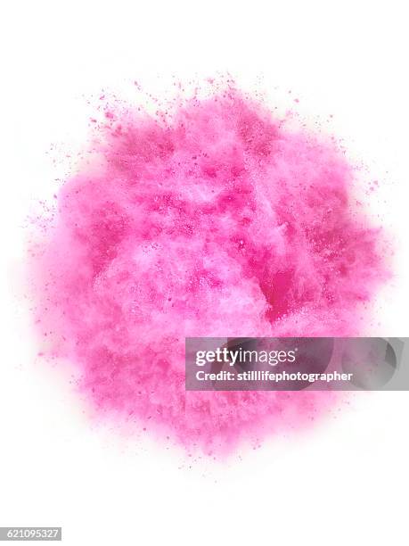 powder explosion - vernice in polvere foto e immagini stock