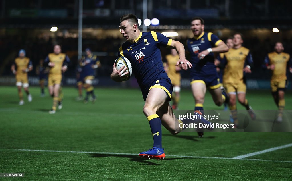 Worcester Warriors v Bristol Rugby - Anglo-Welsh Cup