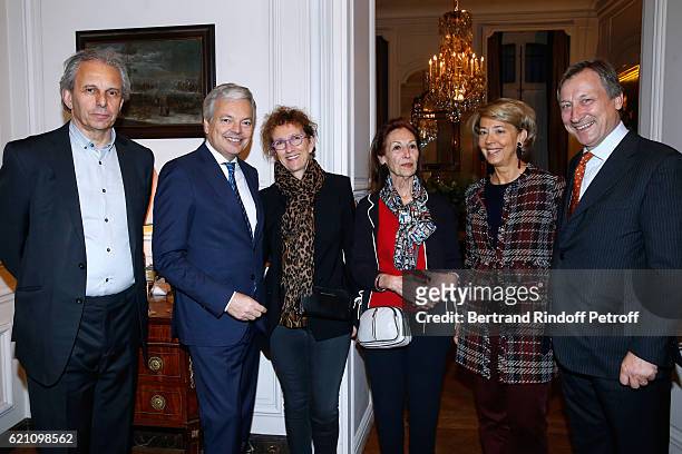 Managing director of the company Moulinsart, Nick Rodwell, Belgian Minister of Foreign Affairs and Deputy Prime Minister of Belgium, Didier Reynders,...