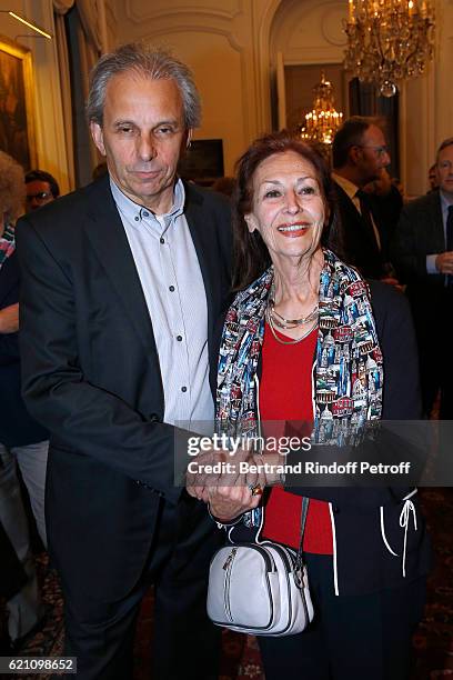 Managing director of the company Moulinsart, Nick Rodwell and his wife Fanny Rodwell attend Fanny Rodwell, second wife of Herge, is decorated of the...