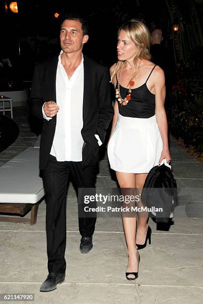 Andre Balazs and Claire Darrow attend CHANEL 2008 Cruise Collection - Afterparty at The Raleigh Hotel on May 15, 2008 in Miami Beach, FL.