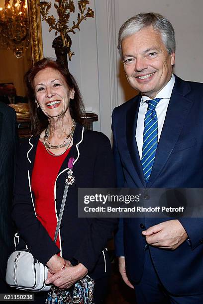 Fanny Rodwell, second wife of Herge , is decorated of the title of "Chevalier de l'Ordre de Leopold" by Belgian Minister of Foreign Affairs and...