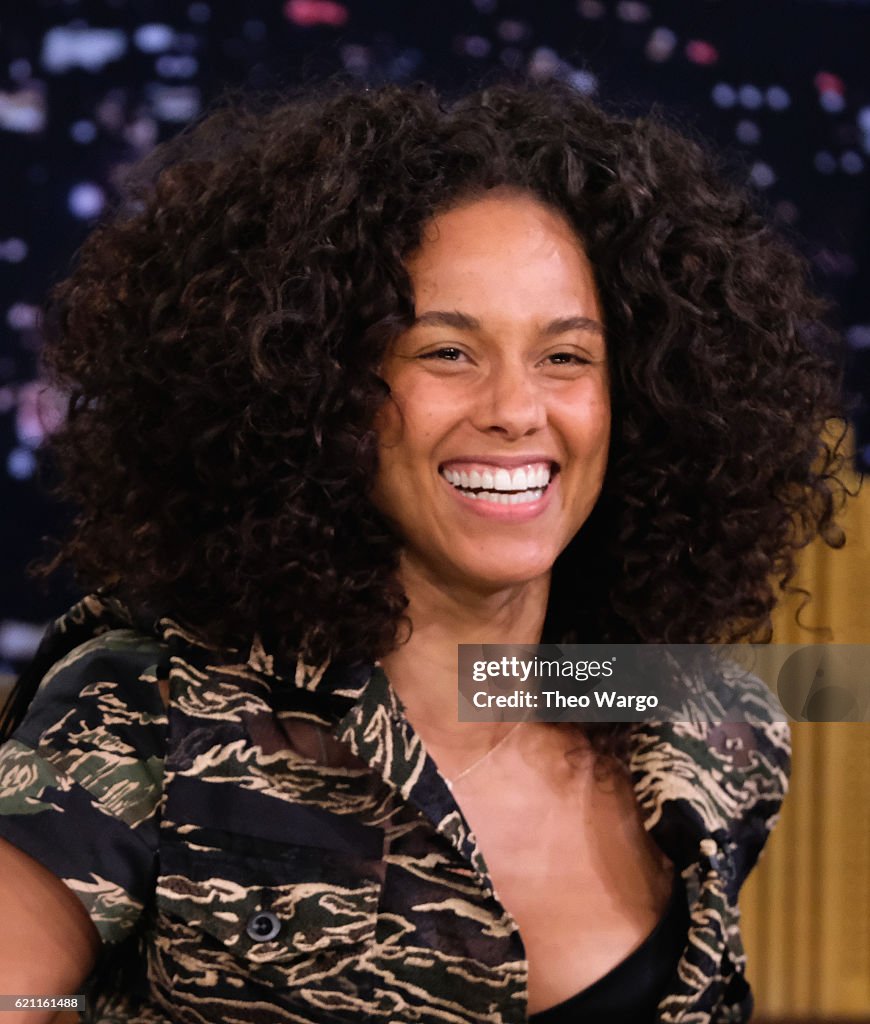 Alicia Keys Visits "The Tonight Show Starring Jimmy Fallon"