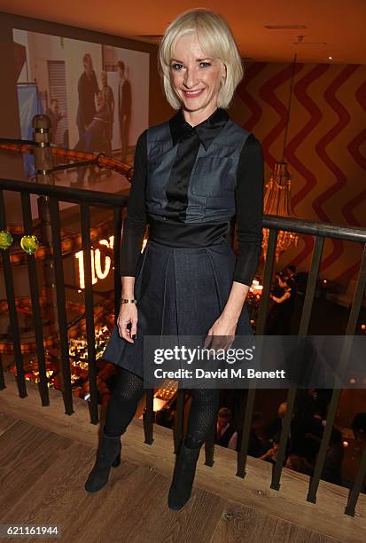 Jane Horrocks attends the press night after party celebrating The Old Vic's production of "King Lear" at the Ham Yard Hotel on November 4, 2016 in...
