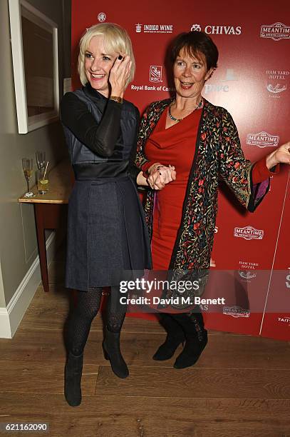 Jane Horrocks Celia Imrie attend the press night after party celebrating The Old Vic's production of "King Lear" at the Ham Yard Hotel on November 4,...