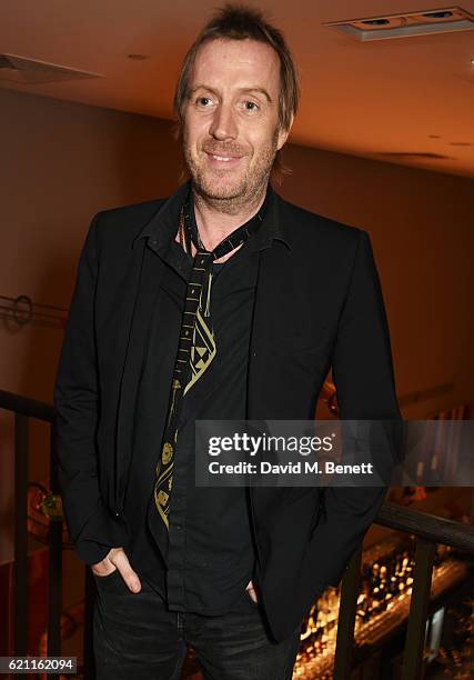 Rhys Ifans attends the press night after party celebrating The Old Vic's production of "King Lear" at the Ham Yard Hotel on November 4, 2016 in...