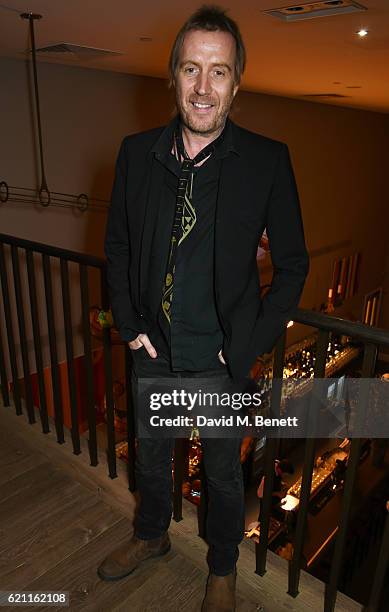 Rhys Ifans attends the press night after party celebrating The Old Vic's production of "King Lear" at the Ham Yard Hotel on November 4, 2016 in...