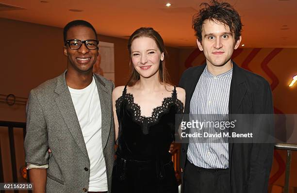 Simon Manyonda, Morfydd Clark and Harry Melling attend the press night after party celebrating The Old Vic's production of "King Lear" at the Ham...