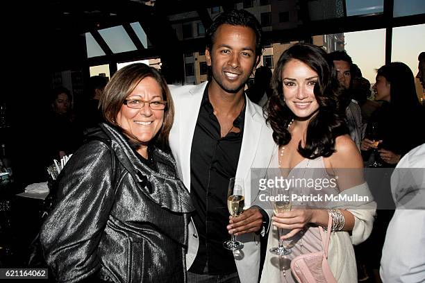 Fern Mallis, Ronnie Madra and Alhia Chacoff attend MEN.STYLE.COM "The Women of Fashion 2008" Party at SALON de NING on May 28, 2008 in New York City.