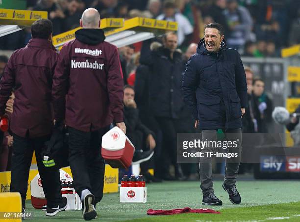 Moenchengladbach, Germany , 1. Bundesliga 9. Spieltag, Borussia Moenchengladbach - Eintracht Frankfurt, Cheftrainer Niko Kovac aufgeregt.