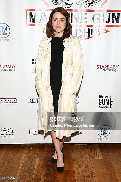 Actress Megan Boone attends the 2016 Angels Of East Africa Gala at City Winery on November 4, 2016 in New York City.