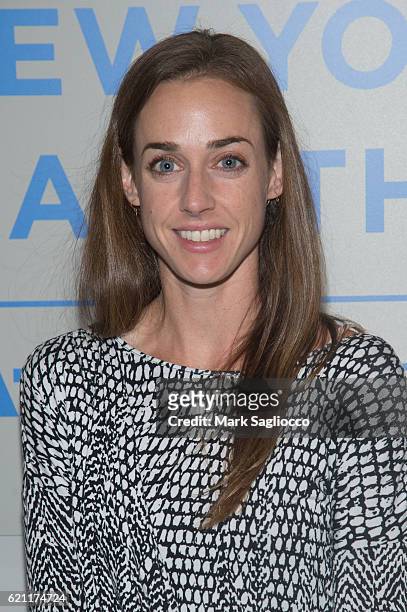 Molly Huddle attends the 2016 New York Road Runners Night Of Champions at NYRR Media Center at the TCS New York City Marathon Pavilion on November 4,...