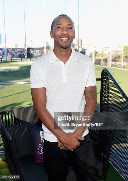John Scott attends "Soul Lunch & Greens: A Charity Golf Experience" at Top Golf at MGM Grand Hotel & Casino during Soul Train Weekend on November 4,...