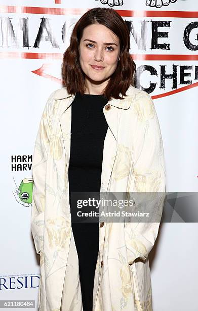 Actress Megan Boone attends the 2016 Angels Of East Africa Gala at City Winery on November 4, 2016 in New York City.