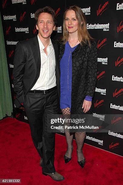 Andrew McCarthy and Dolores Rice attend ENTERTAINMENT WEEKLY host Upfront party at Bowery Hotel N.Y.C. On May 13, 2008.