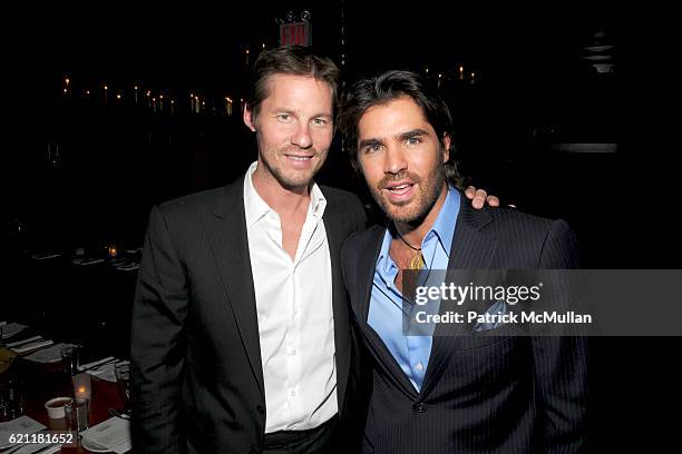 David Zinczenko and Eduardo Verastegui attend Bella Movie Screening and Dinner at Los Dados on May 13, 2008 in New York City.