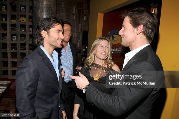 Eduardo Verastegui, Sean Wolfington, Kim Vernon and David Zinczenko attend Bella Movie Screening and Dinner at Los Dados on May 13, 2008 in New York...