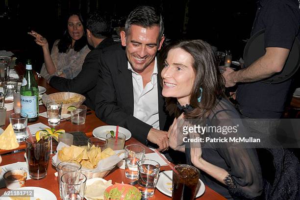 Lionel Geneste and Jennifer Creel attend Bella Movie Screening and Dinner at Los Dados on May 13, 2008 in New York City.
