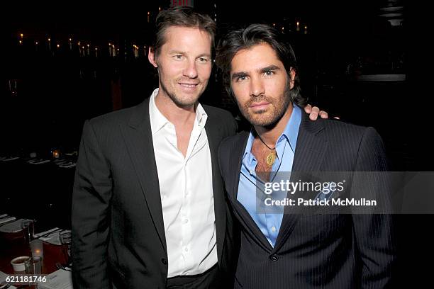 David Zinczenko and Eduardo Verastegui attend Bella Movie Screening and Dinner at Los Dados on May 13, 2008 in New York City.