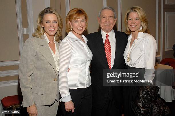 Deborah Norville, Kimberly Dozier, Dan Rather and Paula Zahn attend Ann And Andrew Tisch Invite You To Join Them In Marketing The Publication...
