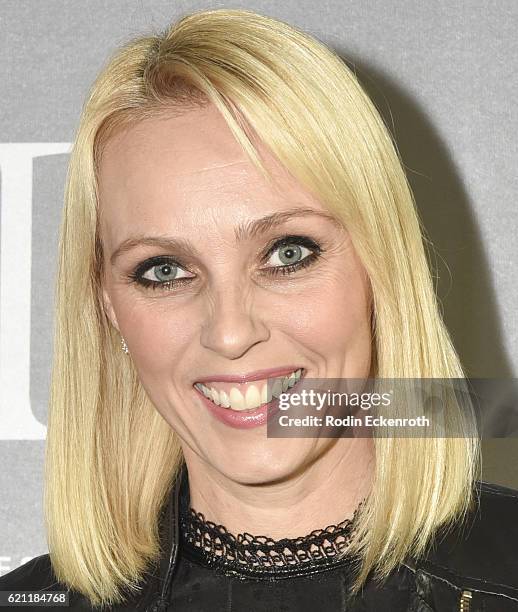 Ballroom dancer and author Camilla Dallerup attends WORLDboots official Launch Party supporting Souls 4 Soles Charity at The District by Hannah An on...