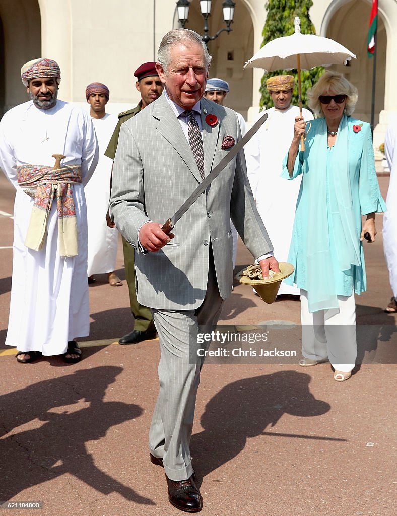 The Prince of Wales and The Duchess of Cornwall Tour Oman - Day 1