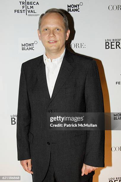 Jan-Patrick Schmitz attends MONTBLANC Afterparty for LOU REED's new film "BERLIN" for the TRIBECA FILM FESTIVAL at CORE: Club on May 4, 2008 in New...