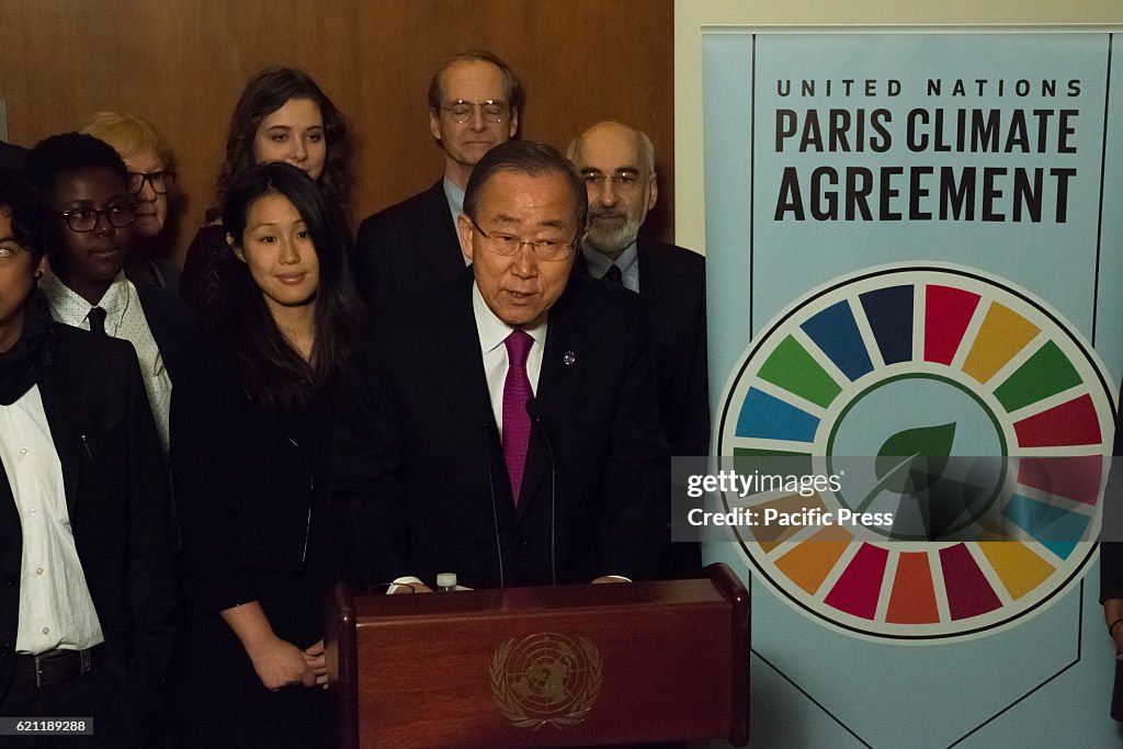 To mark the occasion of the Paris Climate Agreement's entry...