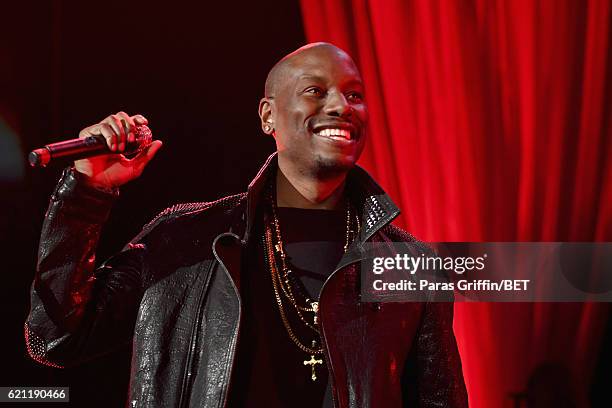 Singer/Actor Tyrese Gibson performs onstage during 2016 Soul Train Music Awards - Soul Train Music Fest on November 4, 2016 in Las Vegas, Nevada.