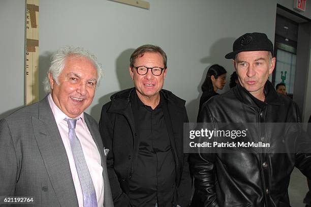 Tony Shafrazi, Michael Ovitz and John McEnroe attend TONY SHAFRAZI GALLERY opening and After-Party at Tony Shafrazi Gallery and Mr Chows Tribeca...