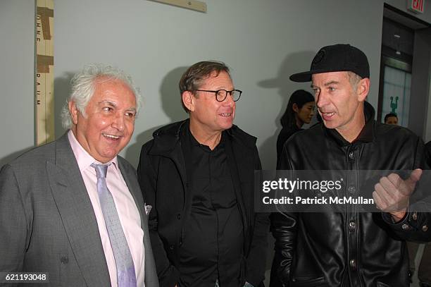 Tony Shafrazi, Michael Ovitz and John McEnroe attend TONY SHAFRAZI GALLERY opening and After-Party at Tony Shafrazi Gallery and Mr Chows Tribeca...