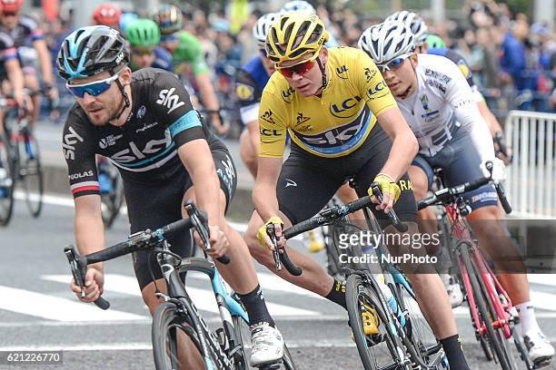 Michal Golas and Chris Froome lead the main Race, a 57km at the fouth edition of the Tour de France Saitama Criterium. On Saturday, 29th October...