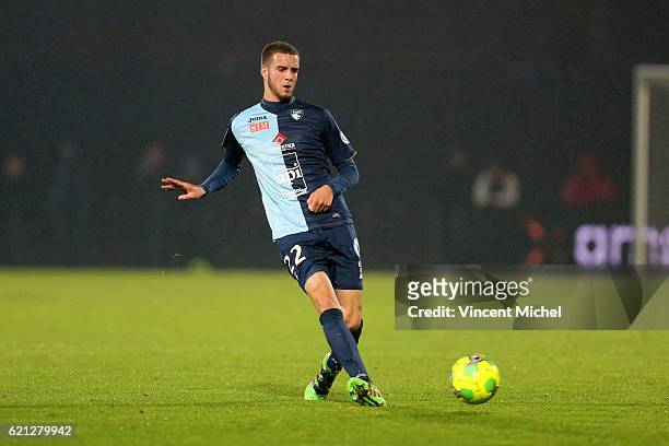 Victor Lekhal of Le Havre during the Ligue 2 match between Stade Lavallois and Le Havre AC on November 4, 2016 in Laval, France.