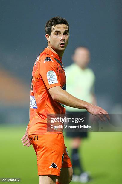 Mathieu Coutadeur of Laval during the Ligue 2 match between Stade Lavallois and Le Havre AC on November 4, 2016 in Laval, France.