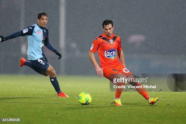 Mathieu Coutadeur of Laval during the Ligue 2 match between Stade Lavallois and Le Havre AC on November 4, 2016 in Laval, France.