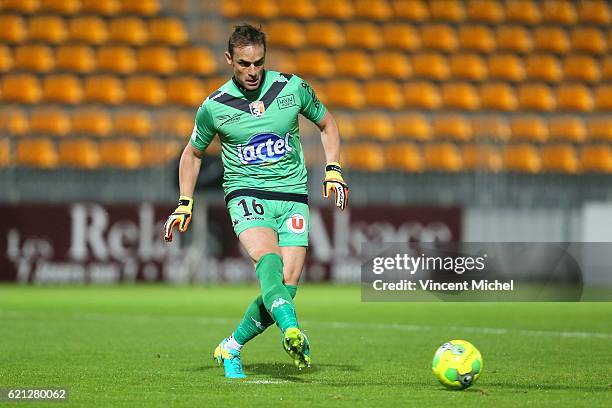 Lionel Cappone of Laval during the Ligue 2 match between Stade Lavallois and Le Havre AC on November 4, 2016 in Laval, France.