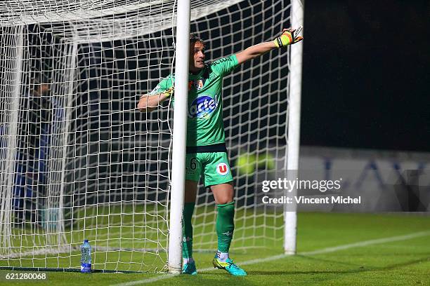 Lionel Cappone of Laval during the Ligue 2 match between Stade Lavallois and Le Havre AC on November 4, 2016 in Laval, France.